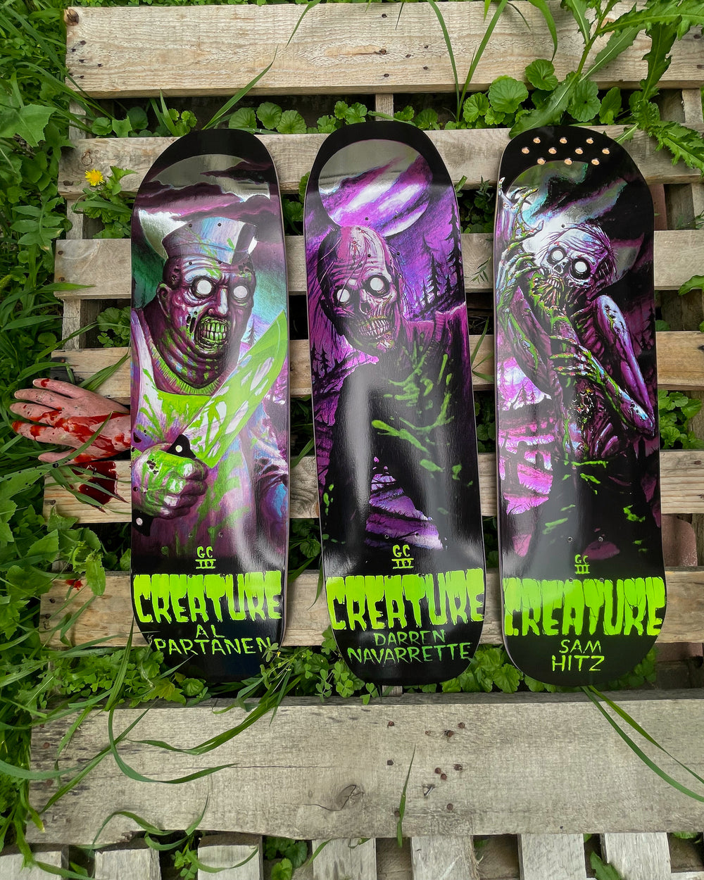 8.8in Partanen Feeding Time XX Pro Deck | Creature Skateboards