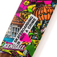 9.00in Kendall Street Art Collage | Egg 90s Skateboard Deck