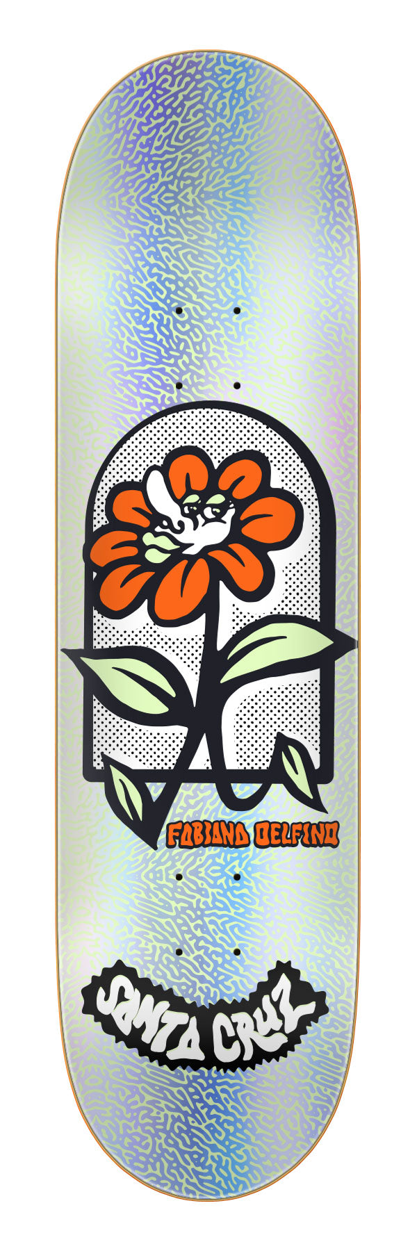 8.00in Delfino Flower Frame | FeelBase Deck | Santa Cruz Skateboards