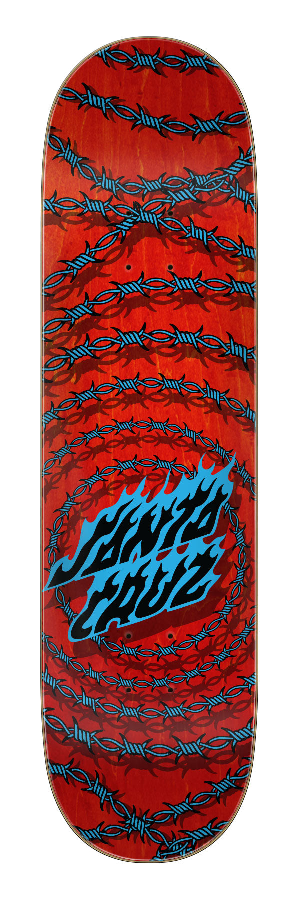 8.25in Wired Flame | Birch Wood | Santa Cruz Skate Deck