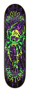 8.47in Collin Provost Skull Spider Creature Skateboard Deck No Color