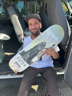 Signed 8.51in Raffin Reaper Creature Skateboard Deck No Color