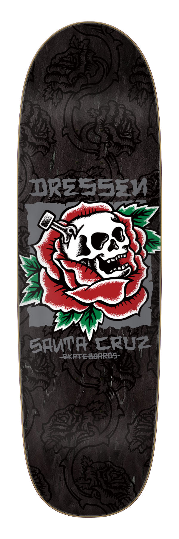 dressen skates SANTA CRUZ "Dressen Pup" Skateboard Deck 9.5" WHITE Spring 2025
