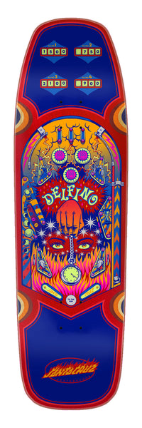 9.14in Delfino Pinball Red / Blue Deck | Shaped Skateboards