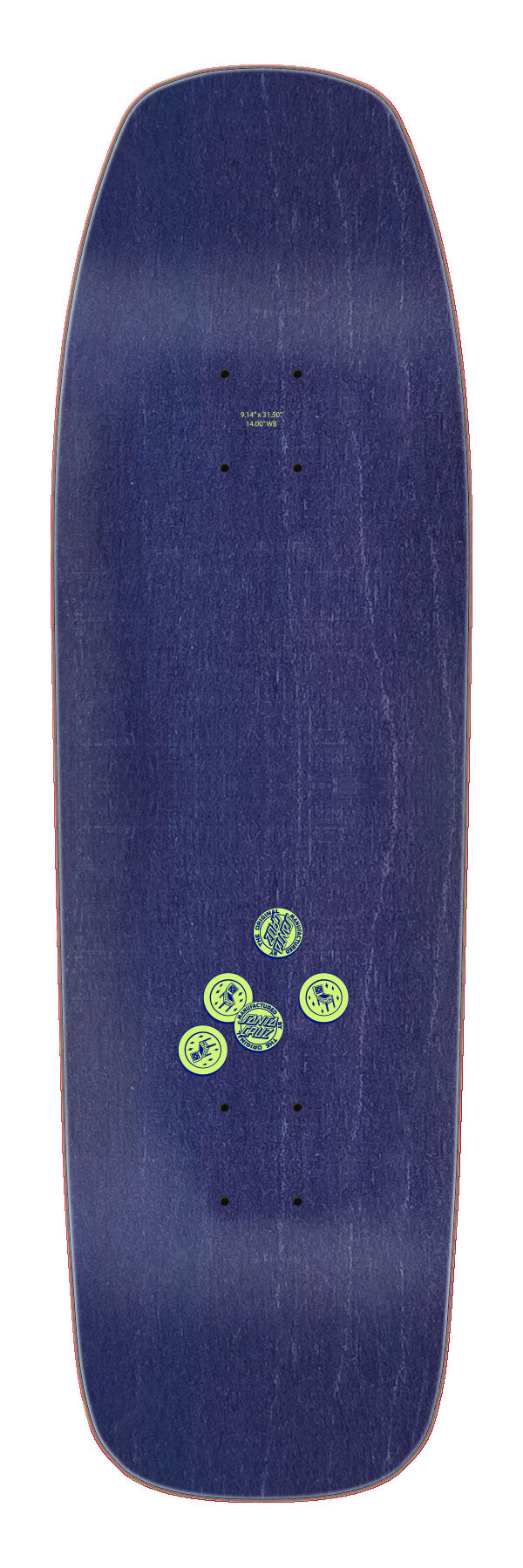 9.14in Delfino Pinball Red / Blue Deck | Shaped Skateboards