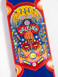 9.14in Delfino Pinball Red / Blue Deck | Shaped Skateboards