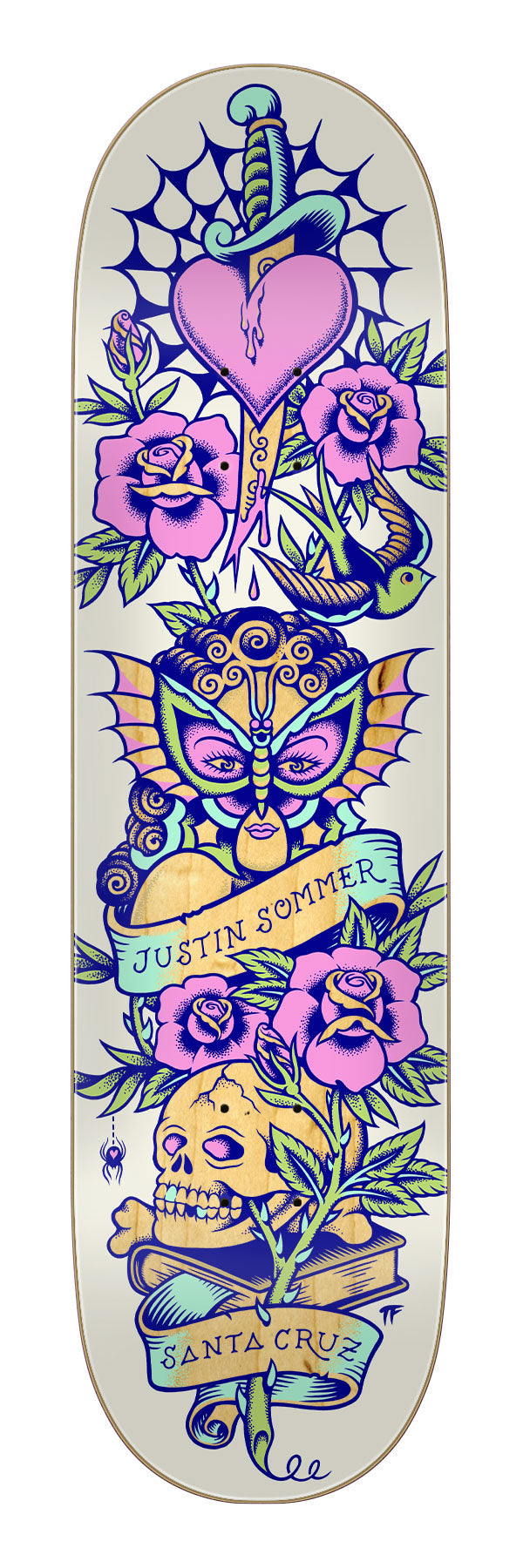 8.25in Sommer Tattooed Deck | Pro Model | Santa Cruz Skateboards