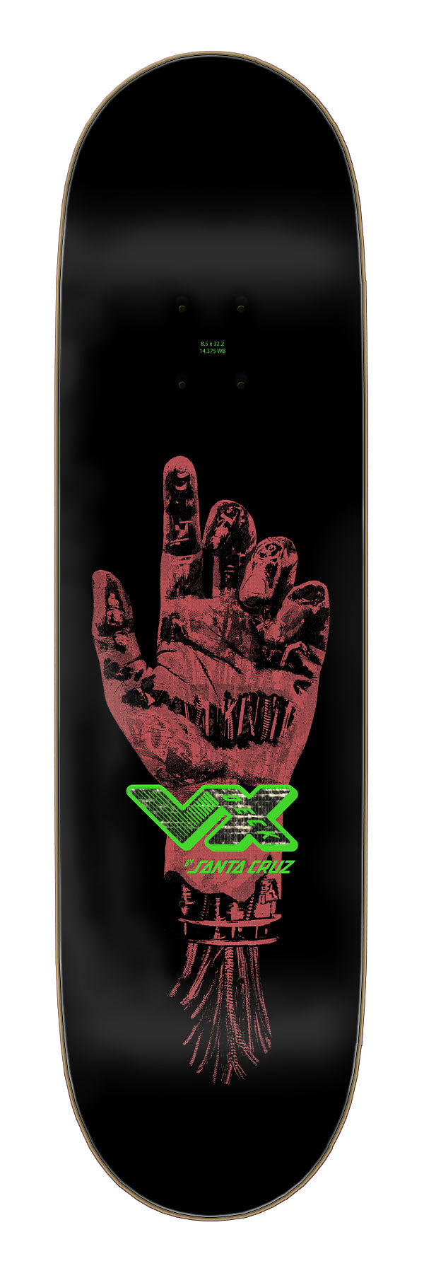 8.5in Wooten Dystopia Deck | VX Reinforced | Santa Cruz Skateboards