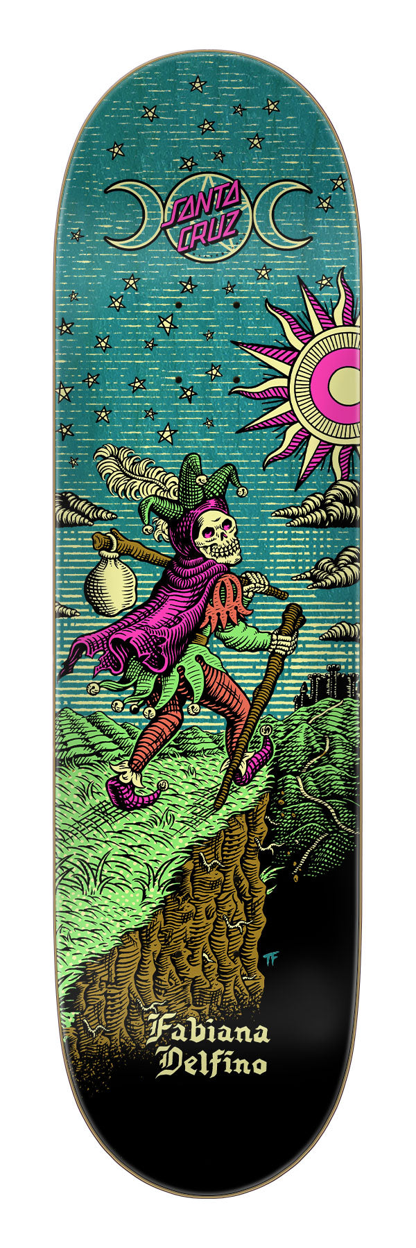 8.25in Delfino Tarot Remix FeelBase Deck | Short Wheelbase | Santa