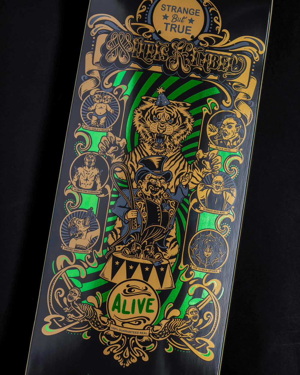 9.0in Kimbel Sideshow Deck | Pro Model | Creature Skateboards