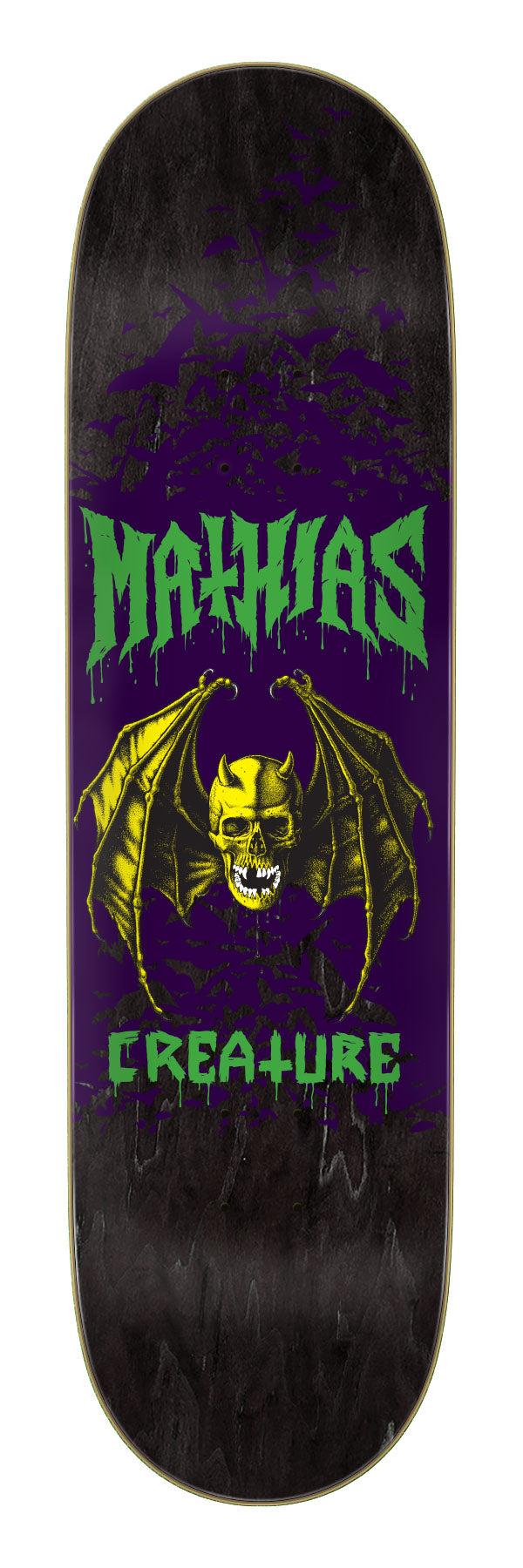 8.51in Torres Skull Bat | Pro Deck | Creature Skateboards