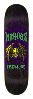 8.51in Mathias Torres Skull Bat Creature Skateboard Deck No Color