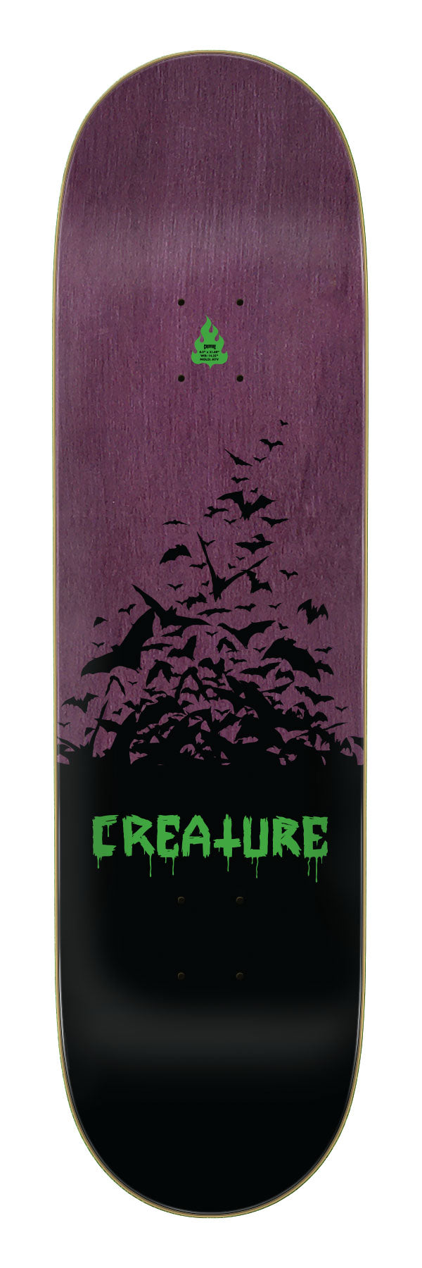 8.51in Torres Skull Bat | Pro Deck | Creature Skateboards