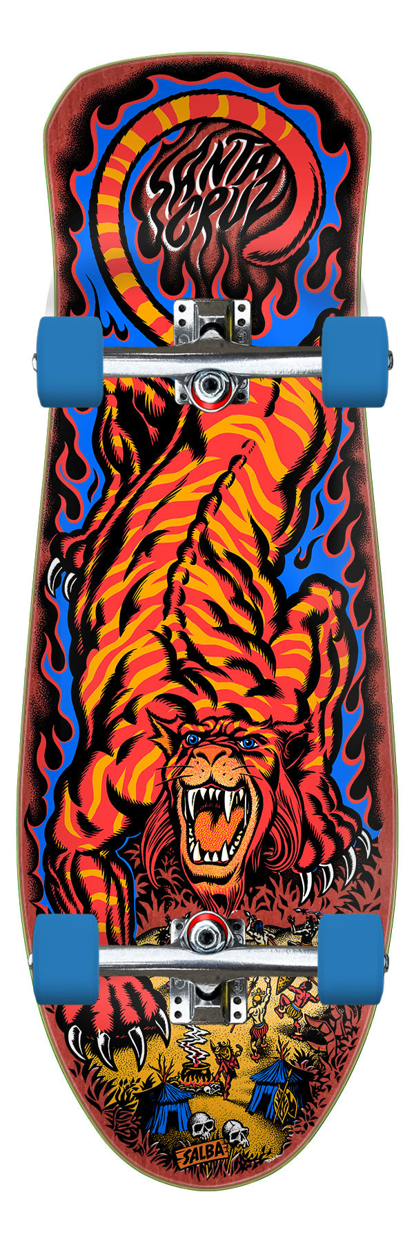 ★*★様 SANTA CRUZ Salba サルバタイガー スケートボード 80 10.3in Salba Tiger Reissue | Complete Cruiser | Santa Cruz