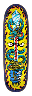 9.25in Dressen Sword Santa Cruz Shaped Skateboard Deck No Color