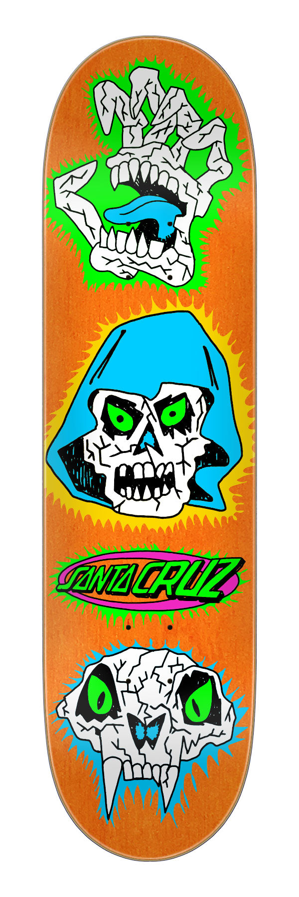 7.75in Scribble Head FeelBase Deck | Short Wheelbase | Santa Cruz