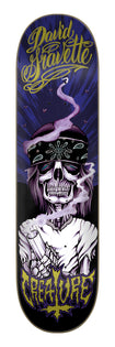 8.3in David Gravette Hippie Skull 20th Creature Skateboard Deck No Color