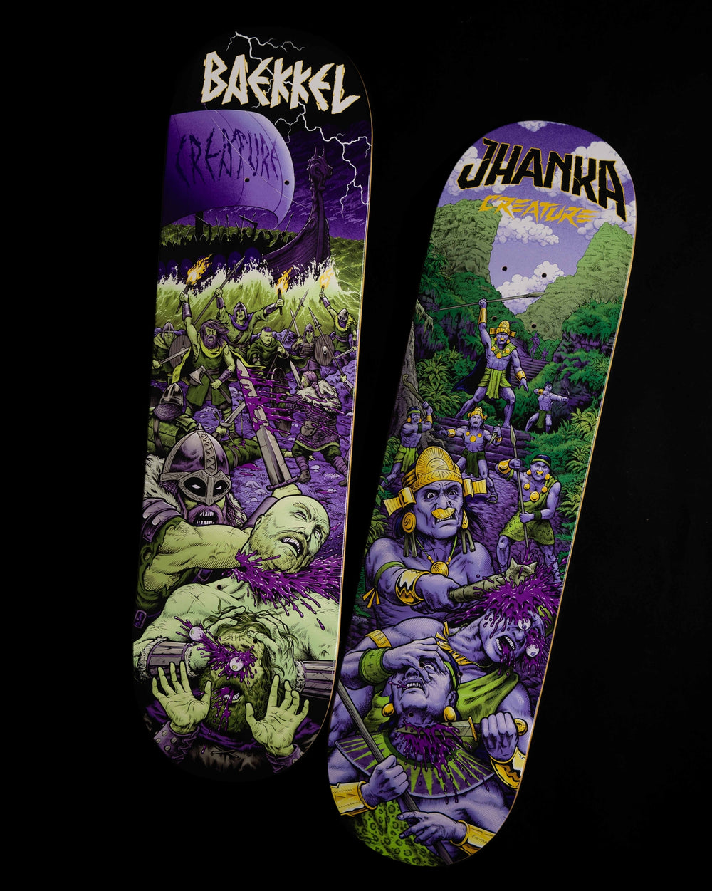 8.375in Gonzalez Warriors Deck | VX Reinforced | Creature Skateboards
