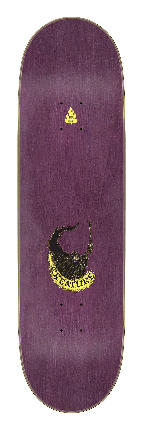 8.60in Martinez Creach Us Stumps | Pro Deck | Creature Skateboards