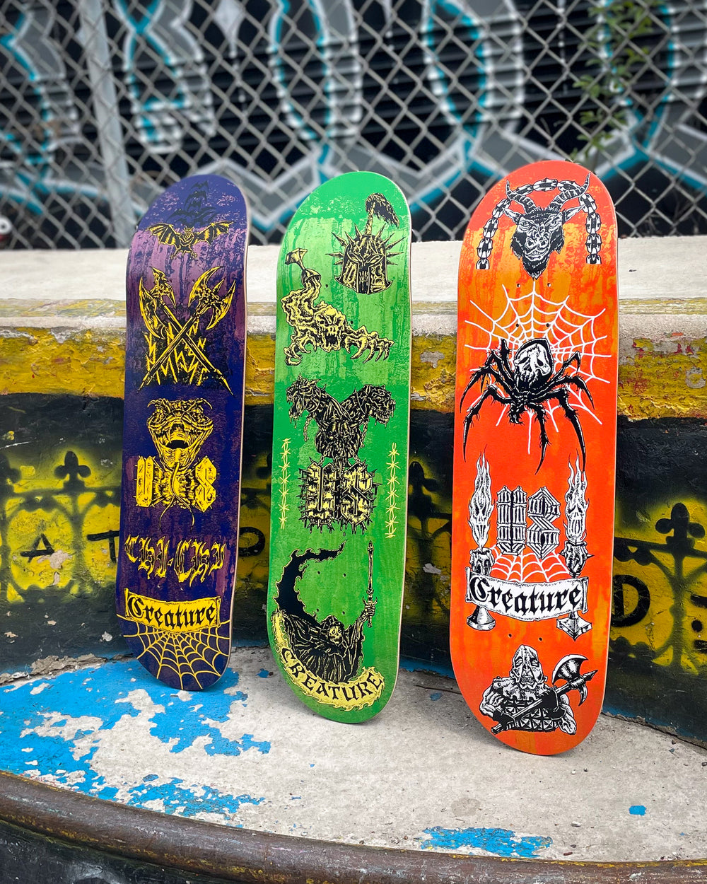 8.60in Martinez Creach Us Stumps | Pro Deck | Creature Skateboards