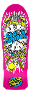 10.04in Claus Grabke Exploding Clock Reissue Santa Cruz Skateboard Deck No Color