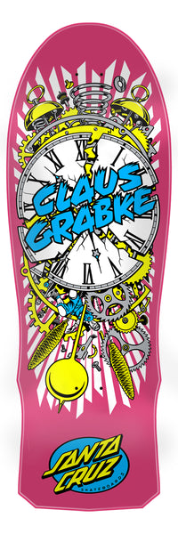 SantaCruz Claus Grabke 10×29.83㌅スケボーデッキ 10.04in Grabke Exploding Clock | 2026 Reissue | Santa Cruz Skateboards