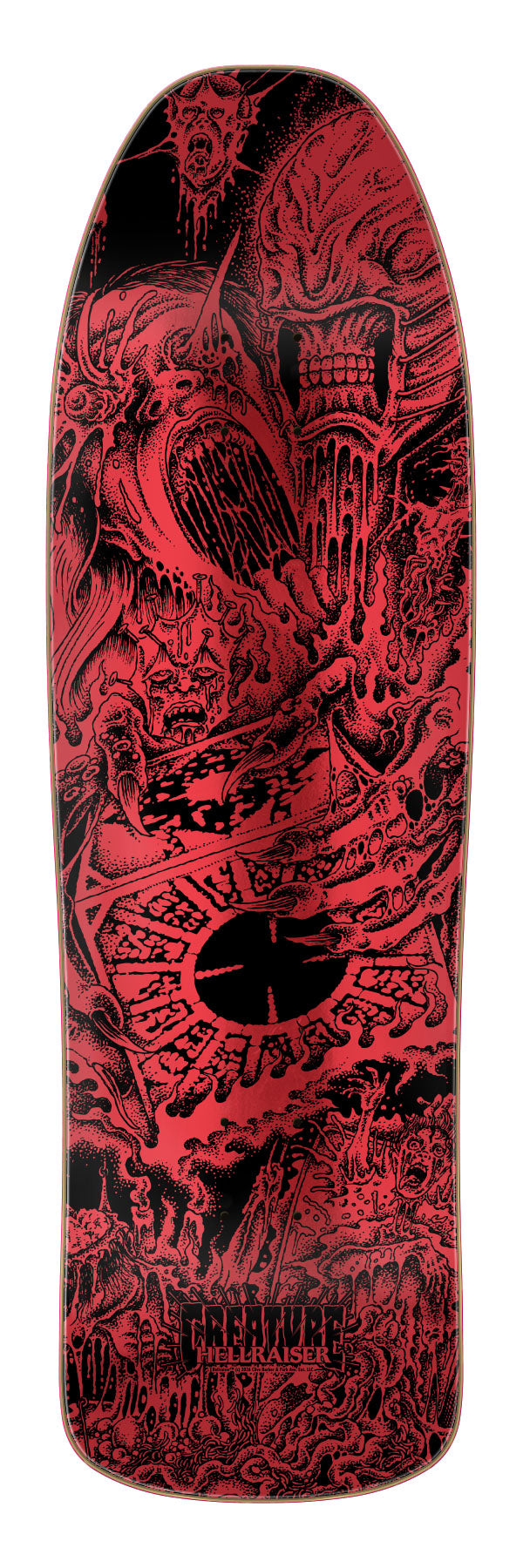 9.34in Coven shaped deck | HELLRAISER | Creature Skateboards