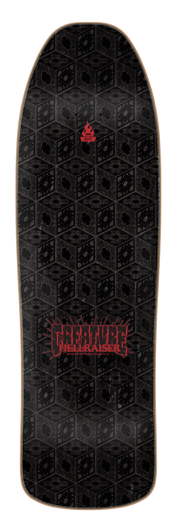 9.34in Coven shaped deck | HELLRAISER | Creature Skateboards