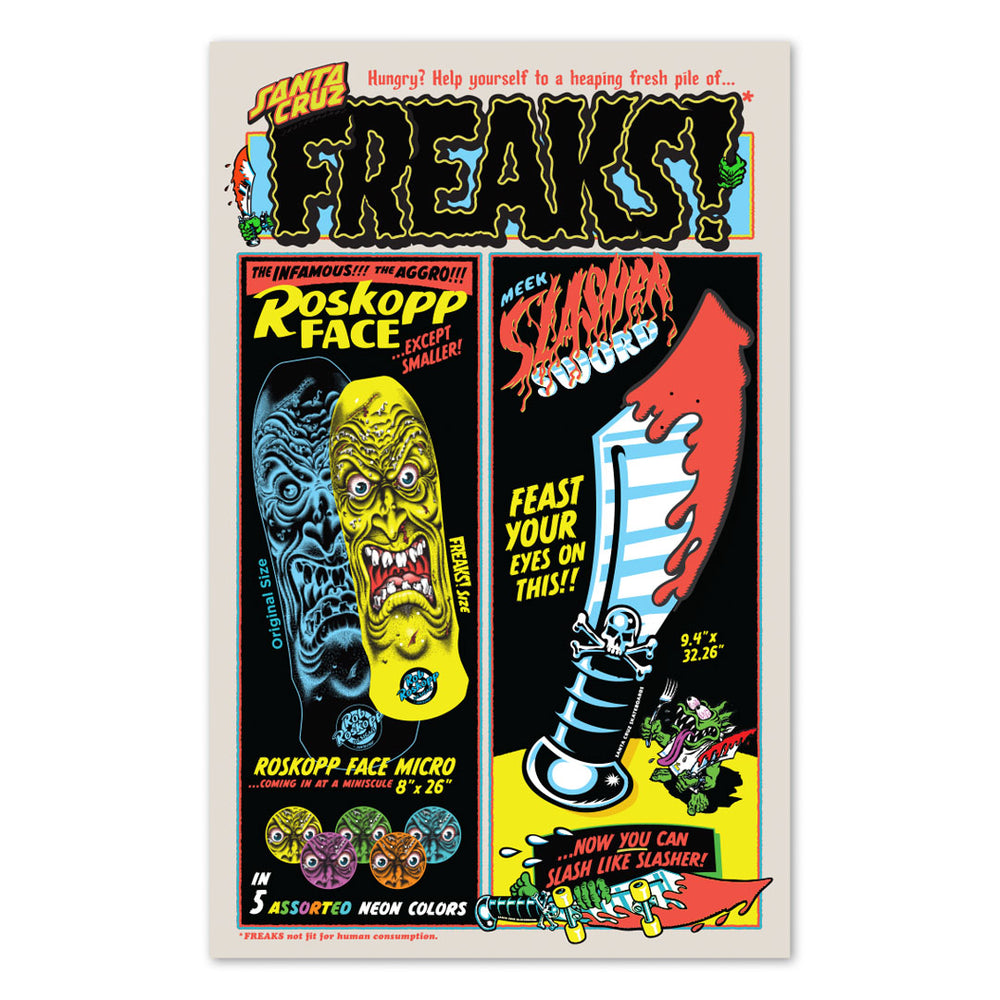 SANTACRUZ KEITH MEEK SLASHER サンタクルーズ 9.4in Meek Slasher Sword | Freaks | Santa Cruz Skateboards
