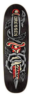 9.25in Eric Dressen Rose Dagger Santa Cruz Shaped Skateboard Deck No Color