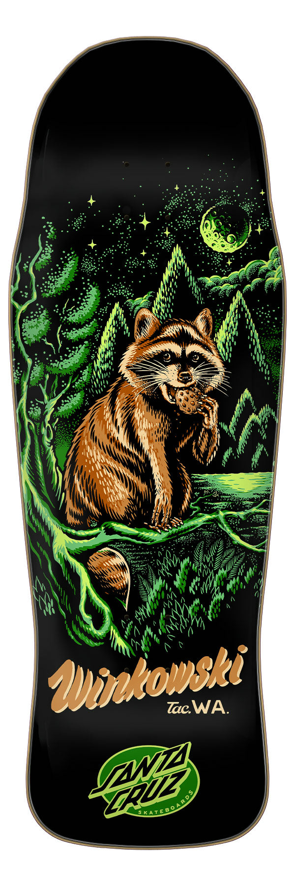 SantaCruz Erick Winkowski 10.34×30.54㌅ 10.34in Winkowski Trash Panda Deck | Shaped Skateboards | Santa Cruz