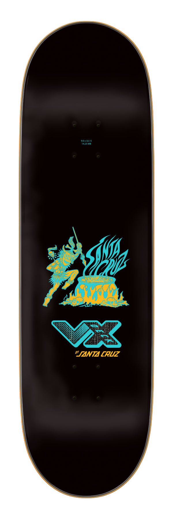 9in Salba Firedance Deck | VX Reinforced Shaped Skateboards