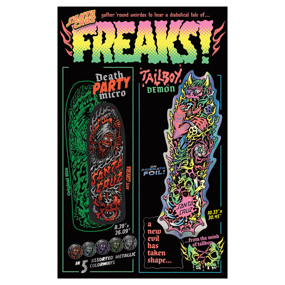☆こーへい☆特注天板 18枚セット 10.33in Tallboy Demon | Freaks | Santa Cruz Skateboards