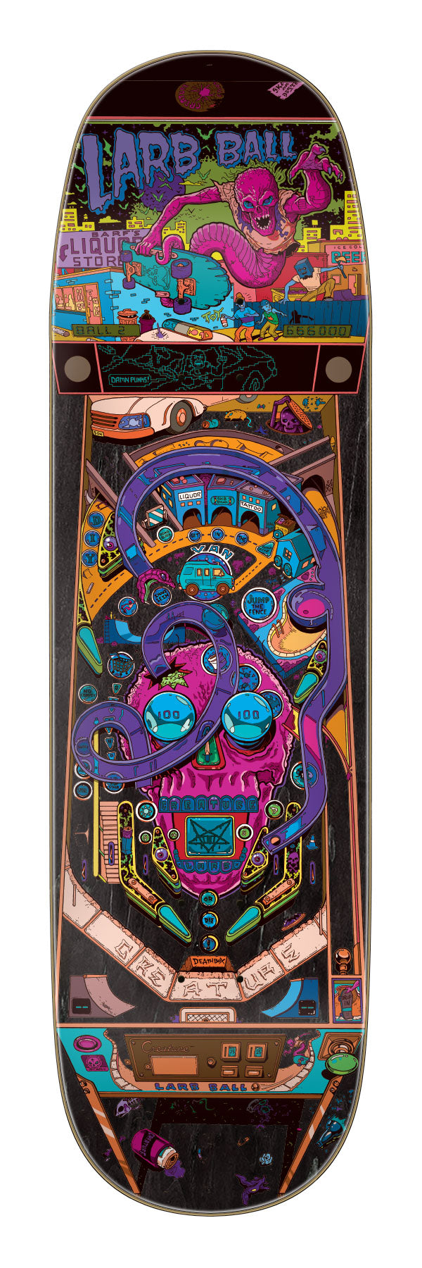 Creature Sam Hitz Larb Ball Skateboard Deck - Thumbnail 2