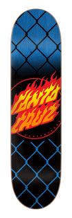 8.00in Flame Dot Chain Santa Cruz Skateboard Deck No Color