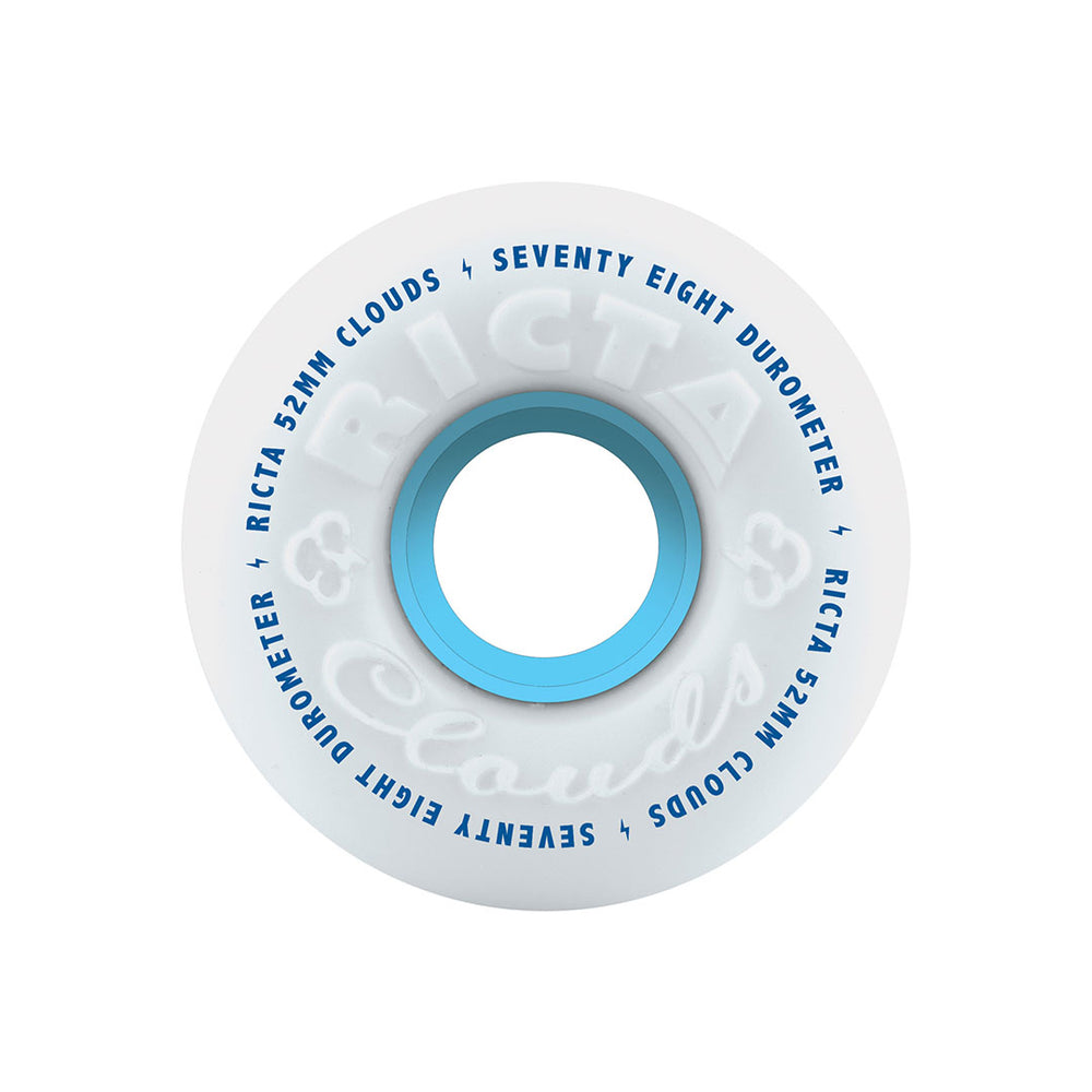 52mm Clouds White 78a | Ricta Skateboard Wheels