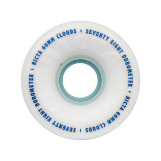 60mm Clouds 78a Ricta Skateboard Wheels White