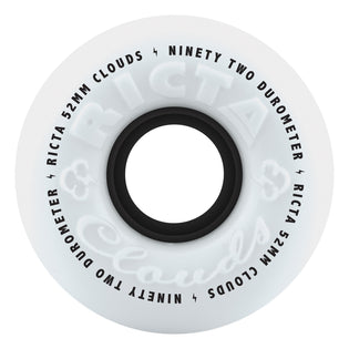 52mm Clouds Black 92a Ricta Skateboard Wheels Black