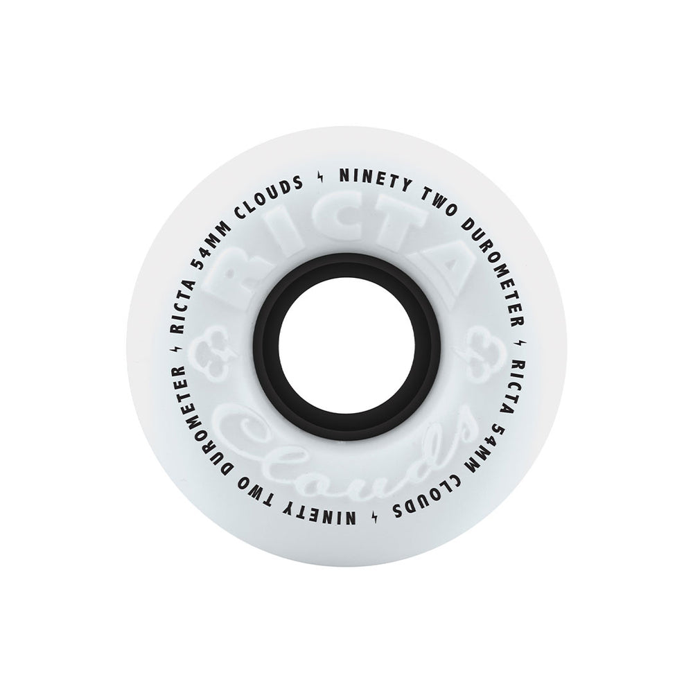 54mm Clouds Black 92a | Ricta Skateboard Wheels