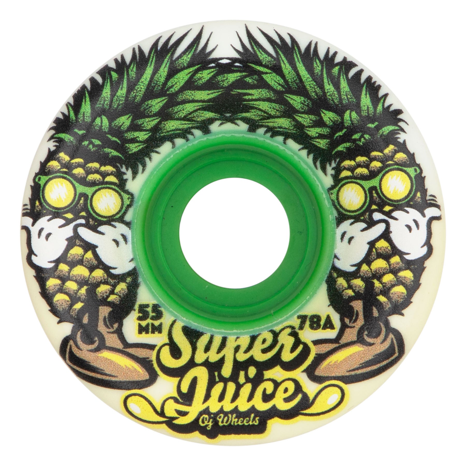 55mm Mini Super Juice White 78a | OJ Skateboard Wheels