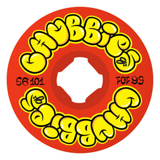 56mm Throw Ups Chubbies Red 101a OJ Skateboard Wheels Red