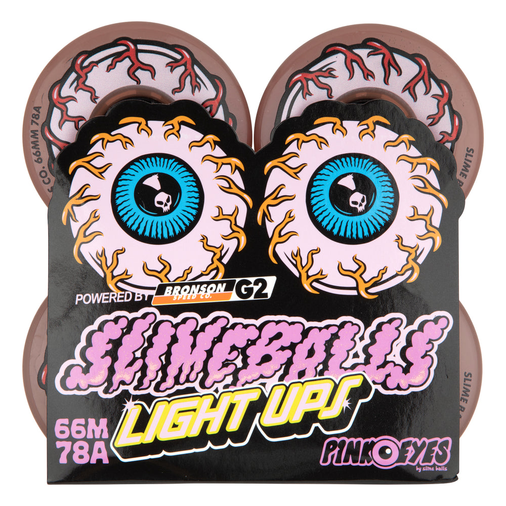 【2025正規激安】 LED Ups| Light Eyes Pink 66mm/78a | Skateboard Balls Slime その他