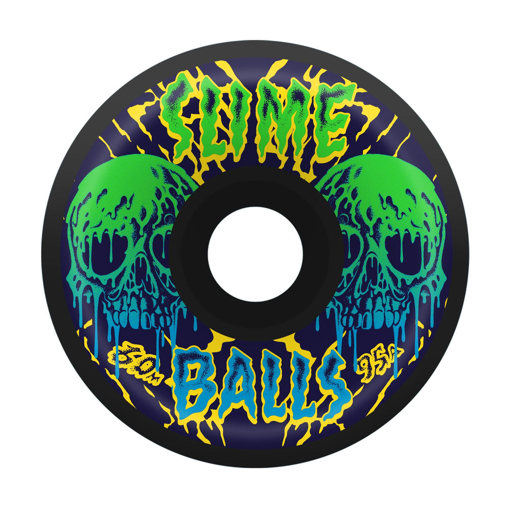 60mm - 95a Skull | Vomits | Slime Balls Skate Wheels