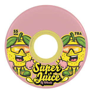 55mm Paloma Pink Mini Super Juice 78a OJ Skateboard Wheels Pink