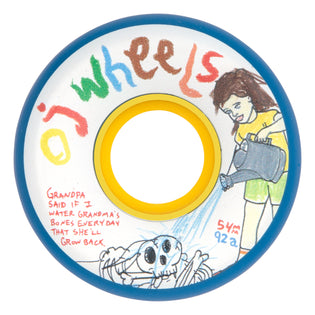 54mm Porous Walker Grandmas Keyframe 92a OJ Skateboard Wheels Blue