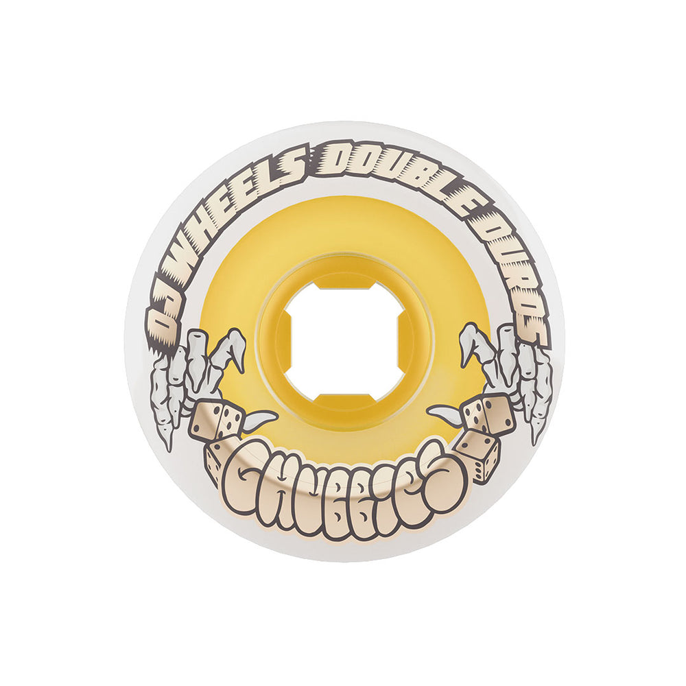 56mm /99-95A Chubbies White Gum | Double Duro | OJ Skateboard Wheels 56mm /99-95A Chubbies White Gum | Double Duro | OJ Skateboard Wheels