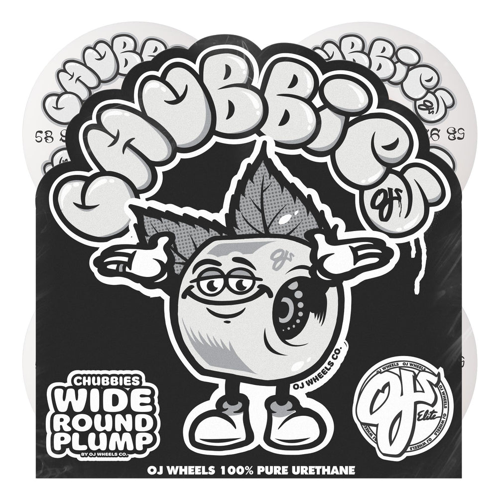 58mm / 99A Throw Ups Chubbies | Wide Wheels | OJ Skateboard Wheels
