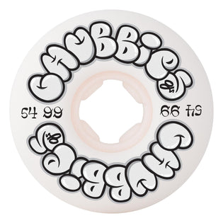 54mm Throw Ups Chubbies 99a OJ Skateboard Wheels White