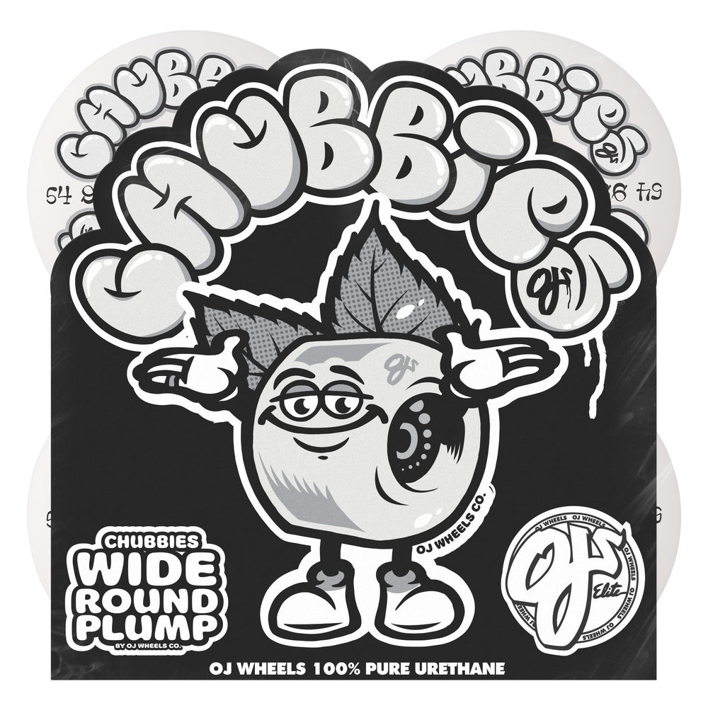 54mm / 99A Throw Ups Chubbies | Wide Wheels | OJ Skateboard
