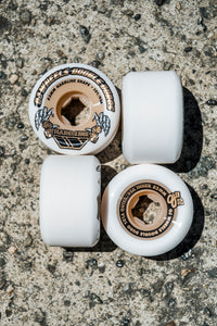 53mm /101-95A Hardline White Gum | Double Duro | OJ Skateboard Wheels